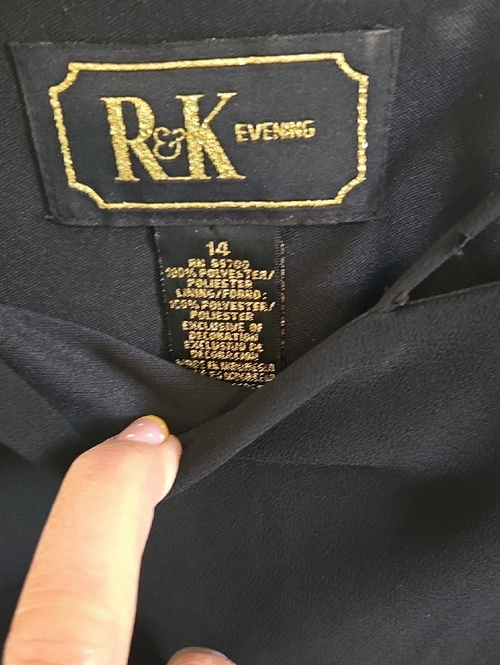 R&K Evening Black Dress - Elegant Classic